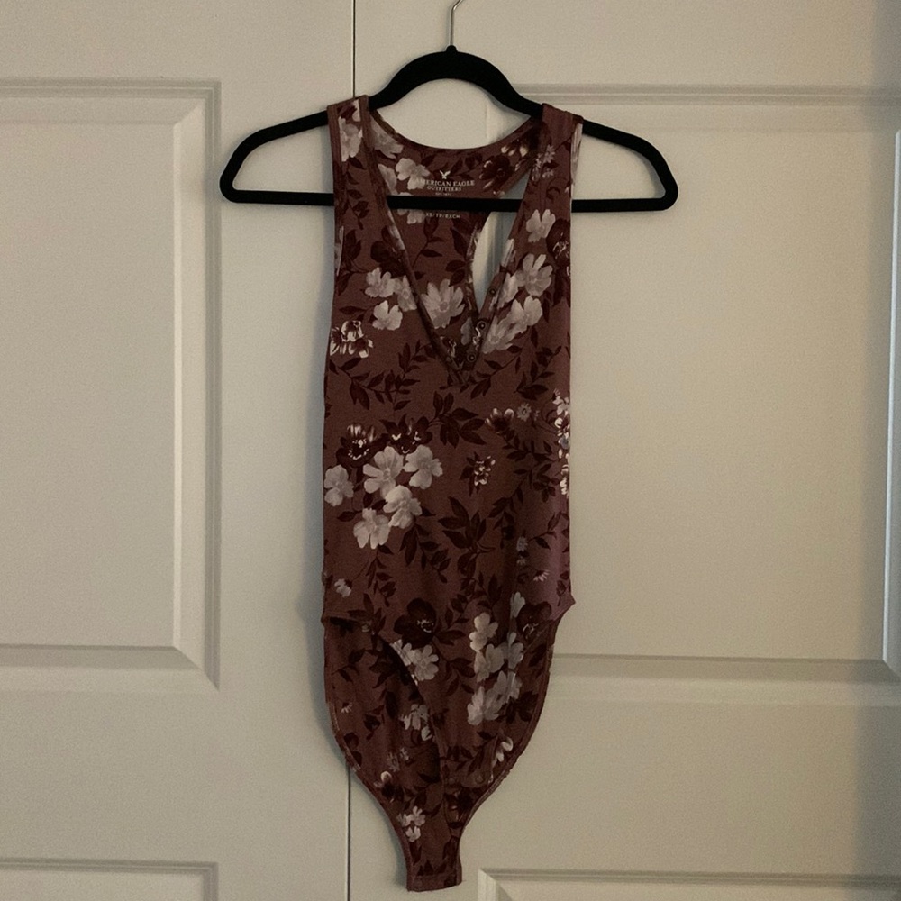 American Eagle Floral Bodysuit